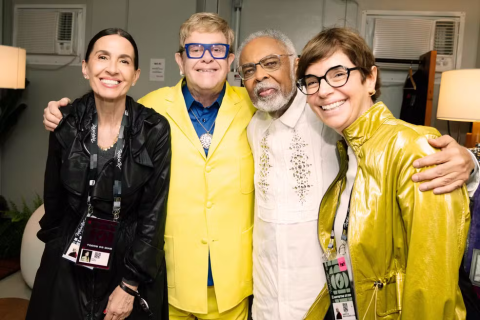 Elton John Faz Show Histórico no Rock In Rio 2026 e reencontra Gilberto Gil nos Bastidores